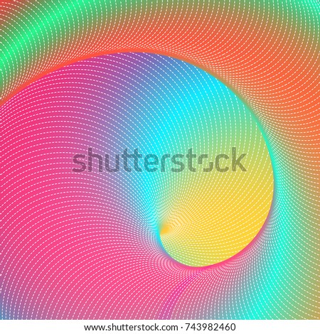 Abstract colorful psychedelic background. Modern vector illustration.