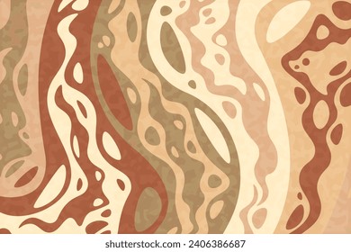 Abstrakter, bunter, psychedelischer, grauem Hintergrund. Vektorgrafik.