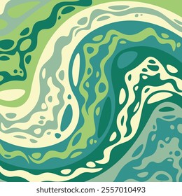 Abstract colorful psychedelic groovy background. Vector illustration.