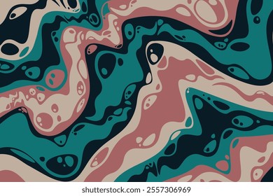 Abstract colorful psychedelic groovy background. Vector illustration.
