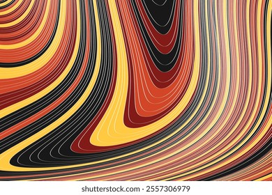 Abstract colorful psychedelic groovy background. Vector illustration.