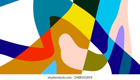 Abstract colorful psychedelic pop art background for summer