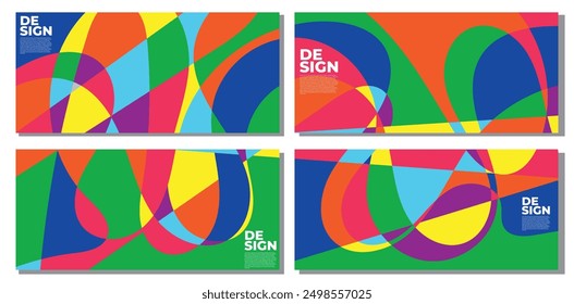 Abstract colorful psychedelic pop art background for summer