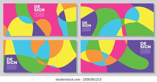 Abstract colorful psychedelic pop art background for summer