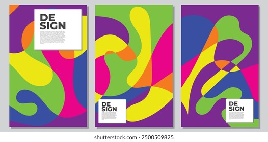 Abstract colorful psychedelic pop art background for summer