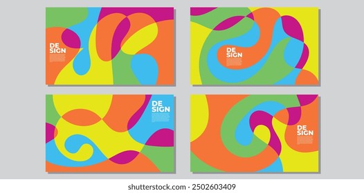 Abstract colorful psychedelic pop art background for summer