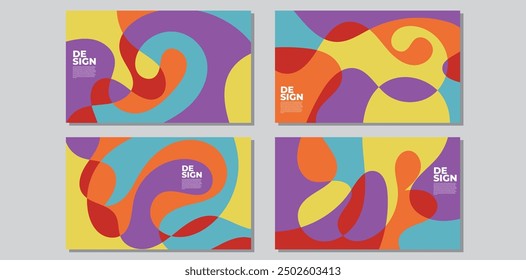 Abstract colorful psychedelic pop art background for summer