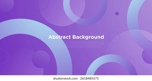 Abstract colorful purple circle 3D background. Simple Circle shapes pattern design. Eps10 vector