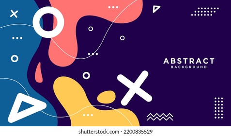 Abstract Colorful Purple with Geometric Shape Combination Background Design.
