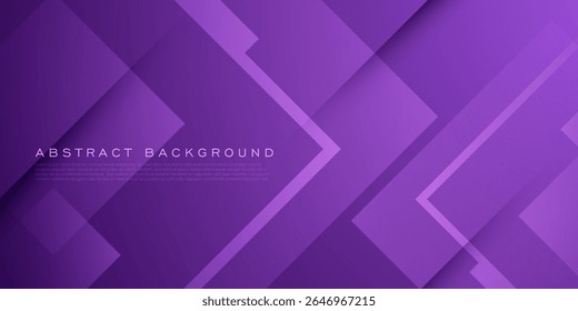 Abstrato colorido roxo sobreposição fundo quadrado. Formas quadradas de corte de papel padrão design geométrico. Vetor Eps10