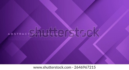 Abstract colorful purple overlap square background. Papercut square shapes pattern geometric design. Eps10 vector