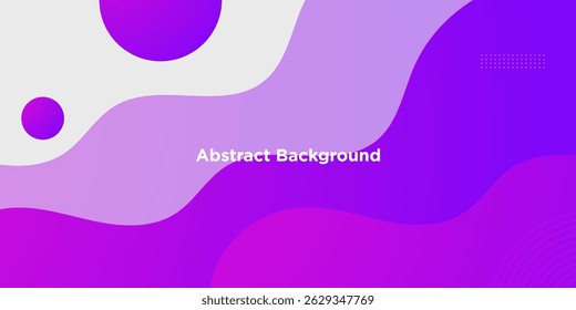 Abstract colorful purple papercut wave background. Cool banner wave fluid design.  Eps10 vector