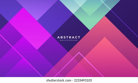 Abstract colorful purple pink shapes presentation background