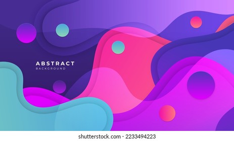 Abstract colorful purple pink shapes presentation background
