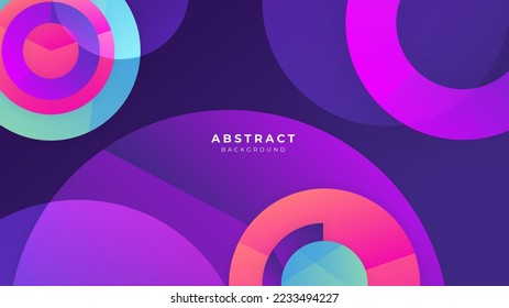 Abstract colorful purple pink shapes presentation background. Gradient dynamic lines background. Modern mosaic pattern colorful geometric design background