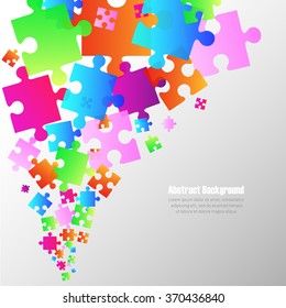 Abstract colorful  puzzle background