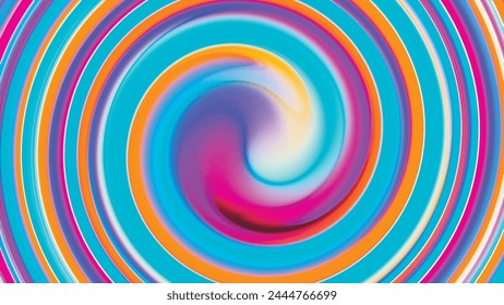 Abstract colorful radial gradient background for design as banner, advertising. Abstract blurred background of multi-colored stripes. Background for design. Vector illustration.