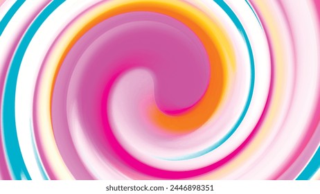 Abstract colorful radial gradient background for design as banner, advertising. Abstract blurred background of multi-colored stripes. Background for design. Vector illustration.