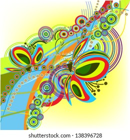 abstract colorful rainbow