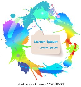Abstract Colorful Rainbow Background, Vector Illustration