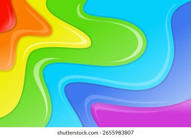 Abstract Colorful Rainbow Background Vector Illustration Bright Multicolor Backdrop in EPS File Flat Style for Wallpaper and Graphic Design Projects