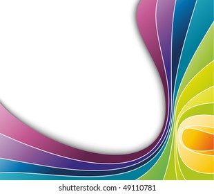 Abstract colorful rainbow background. Vector illustration