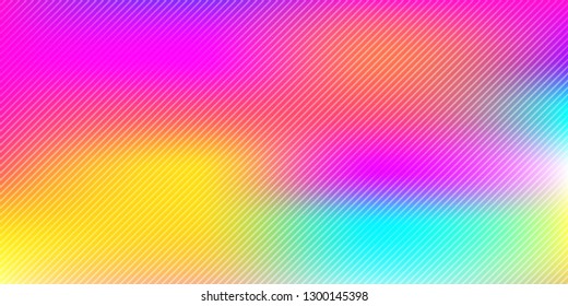 Abstract colorful rainbow blurred background with diagonal lines pattern texture. Vector illustration