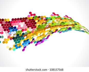 abstract colorful rainbow circle background vector illustration