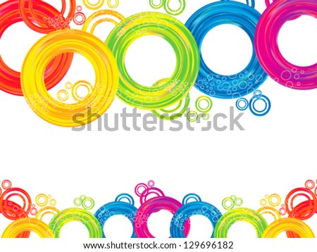 abstract  colorful rainbow circle  vector illustration Stock photo © 