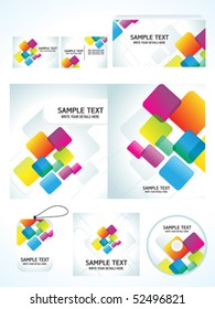 abstract colorful rainbow design templates vector illustration