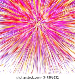 Abstract Colorful Rainbow Lines Background.