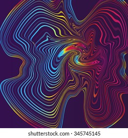 Abstract colorful rainbow lines design for your business vector illustration