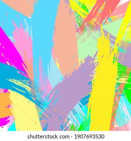 abstract colorful rainbow paint brush and strokes pattern. colorful rainbow nice brush strokes and stripes background for your design