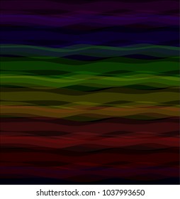 abstract colorful rainbow pattern, colorful rainbow on black background, vector illustration