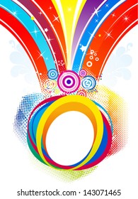 abstract colorful rainbow splash background vector illustration