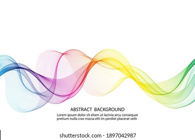 
Abstract colorful rainbow wave background, lines design smooth, elegant