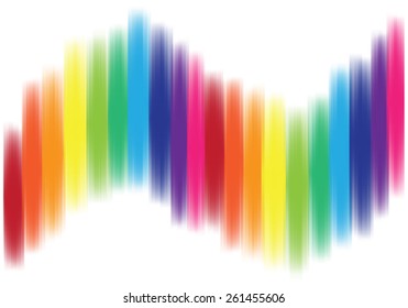 abstract colorful rainbow wave background vector