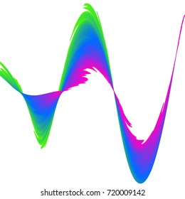 abstract colorful rainbow wave background Vector illustration