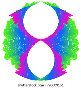 abstract colorful rainbow wave background Vector illustration