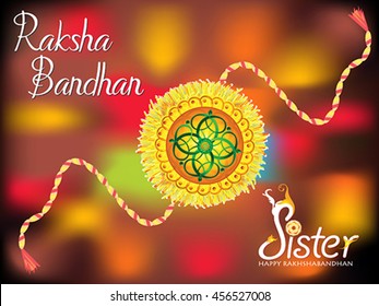 abstract colorful raksha bandhan background vector illustration