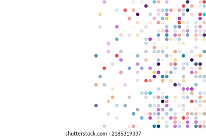 Abstract colorful random dots background