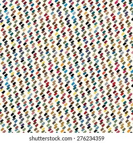Abstract colorful random filled irregular block textured background. Seamless pattern.