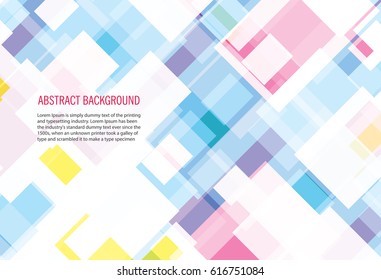 abstract colorful random geometric shapes overlapping background