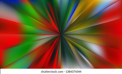 Abstract Colorful Rays Background Vector Image