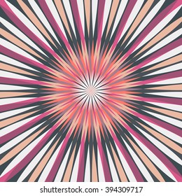 Abstract Colorful Rays Retro Background Vector illustration