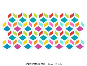 Abstract colorful rectangle background and color shape. Vector EPS10