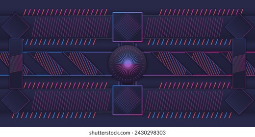 diseño de fondo futurista abstracto de rectángulo colorido