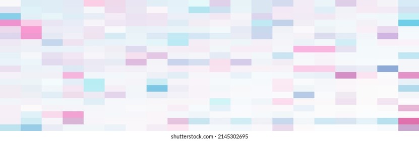 Abstract colorful rectangle mosaic banner background. Vector illustration.