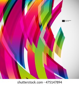 Abstract colorful rectangle pattern on a grey background. Transparent gradient elements for your design card.  