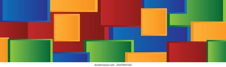 Abstract Colorful Rectangular Shapes Modern Background. Backgrounds and textures for graphic design vector art